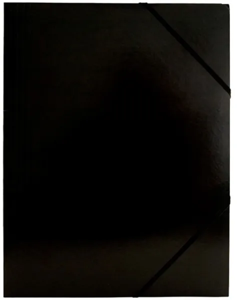 BNT-Mappe mit Gummibandverschluss aus Karton schwarz A4