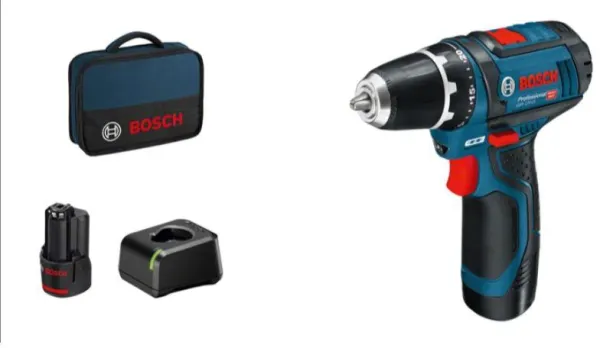 Bosch 12V Schrauber GSR 12V-15 2X2.0AH 1XGAL 12V-20 TASCHE